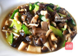 蚝油烩双菇的做法图解5