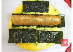 海苔蛋皮油条卷的做法图解4