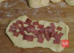 葱花火腿面包的做法图解4