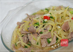 榨菜肉丝面的做法图解4