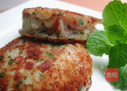 香煎培根薯饼的做法图解6