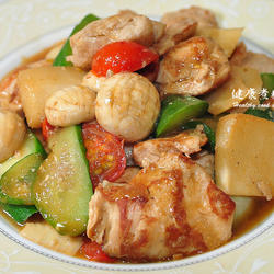 醍醐味鸡肉烩野菇的做法[图]