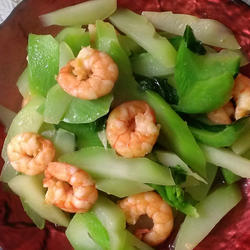 爽口菜心炒虾仁的做法[图]
