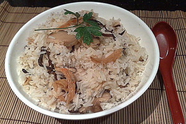 冬菇虾干大碗饭