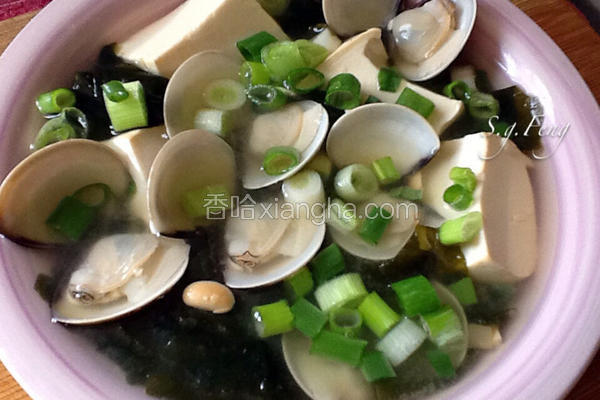 海带芽文蛤味噌汤