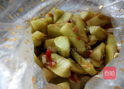 蒜辣凉拌菜心的做法图解2