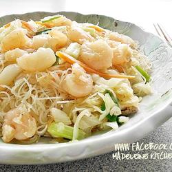 虾仁炒米粉的做法[图]