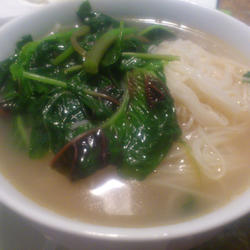 红苋菜麻油面线的做法[图]