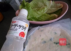萝蔓抓饼沙拉的做法图解1