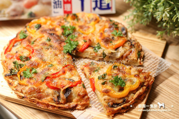白酱鲔鱼披萨脆饼