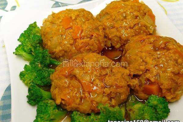 咖哩南瓜蒸肉饼