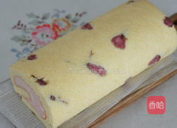 樱花蛋糕卷的做法图解14