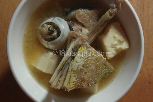 鬼头刀鱼头味噌汤