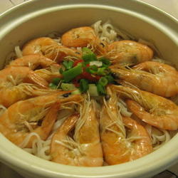 麻油虾粉丝煲的做法[图]