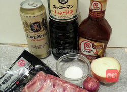 美式啤酒烤猪肋排的做法图解1