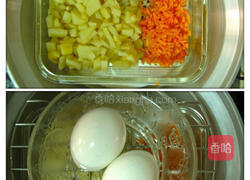 马铃薯沙拉蛋盅的做法图解2