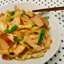 豆瓣香干炒白菜的做法[图]