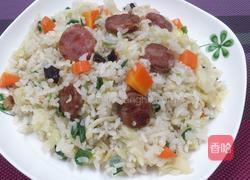 香肠炒饭的做法图解7