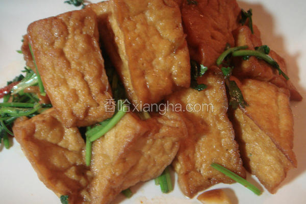 香菜三角油豆腐