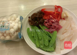 扁豆烩魔芋雪白菇的做法图解1