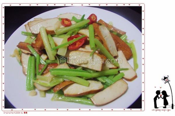 芹菜炒五香豆干