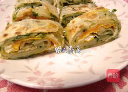 葱油饼蛋卷的做法图解5