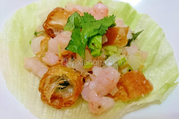 生菜虾松