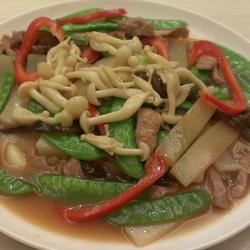 扁豆烩魔芋雪白菇的做法[图]