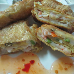 虾仁豆包酥的做法[图]