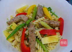 芦笋莎莎猪螺旋面的做法图解7