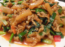 泡菜炒肉丝的做法图解10