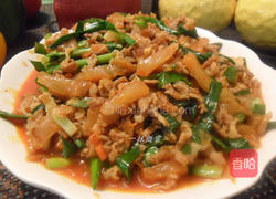 泡菜炒肉丝的做法图解9