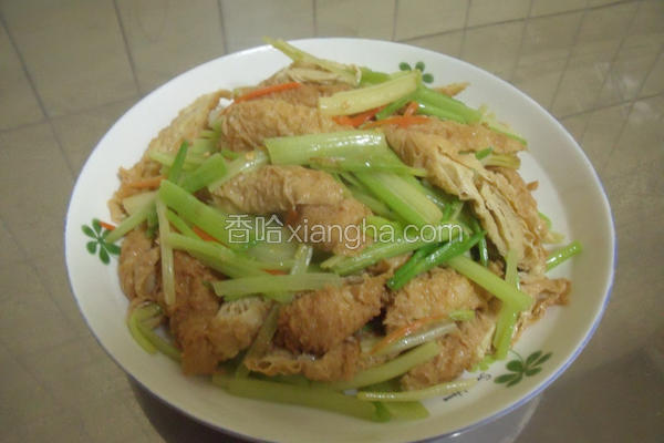 芹菜炒豆肠
