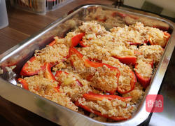 甜椒镶饭的做法图解4