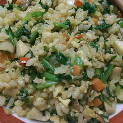 菠菜营养蛋炒饭的做法[图]