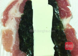 海苔芝司乐肉卷的做法图解2