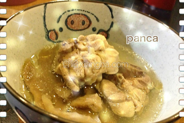 菜脯蒜头鸡汤