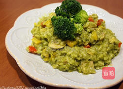 蘑菇里脊青酱炖饭的做法图解8