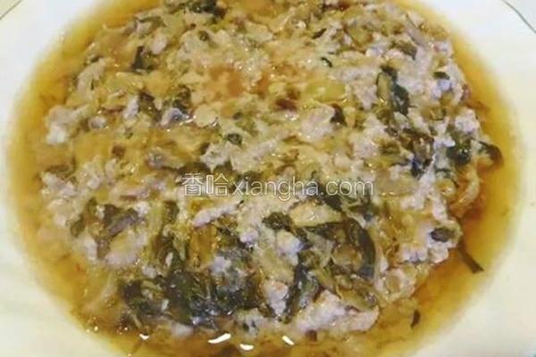 梅菜蒸肉饼
