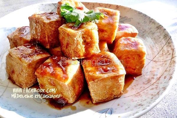 梅汁香酥豆腐