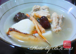 蔘鬚山药排骨汤的做法图解2