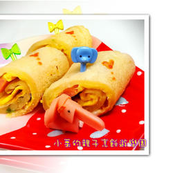 鱼香肠蛋饼的做法[图]