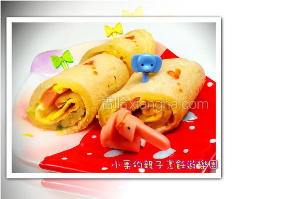 鱼香肠蛋饼