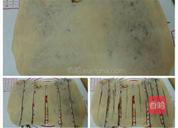 千层巧克力面包卷的做法图解5