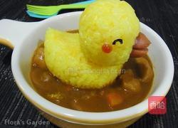 小鸭造型咖哩餐的做法图解2