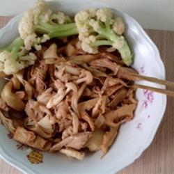 笋干煨菇的做法[图]