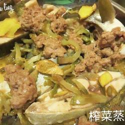 榨菜肉碎蒸鱼的做法[图]