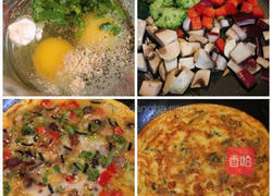 海苔蔬菜烘蛋的做法图解1