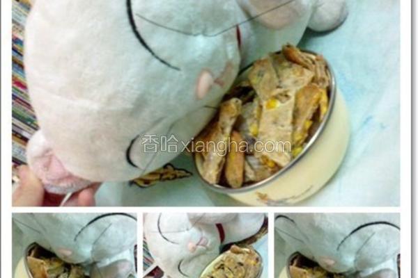 猫咪鸡干鲔鱼饼