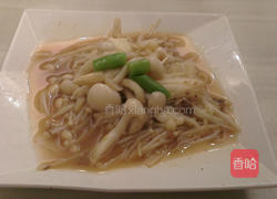 烩炒双菇的做法图解3